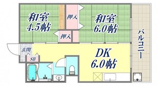 ビレッジハウス南清水タワーの物件間取画像